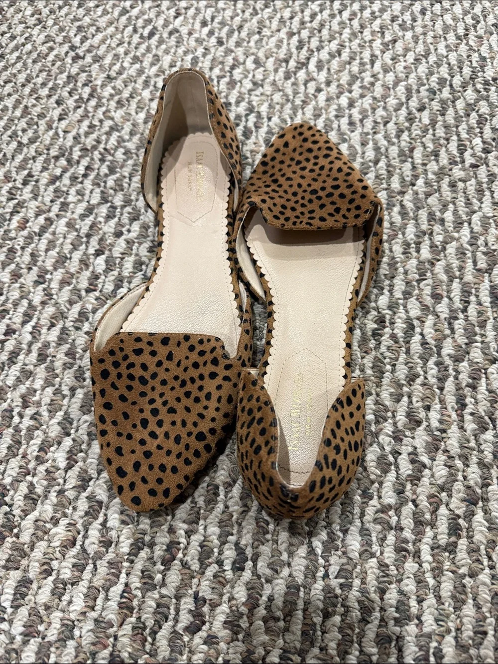 Isaac Mizrahi Brown & Black Cheetah-Print Pointed D'Orsay Flats